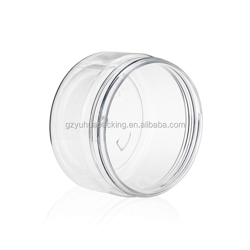 250ml Recycling Plastic PET Clear Empty Packaging Jar Containers