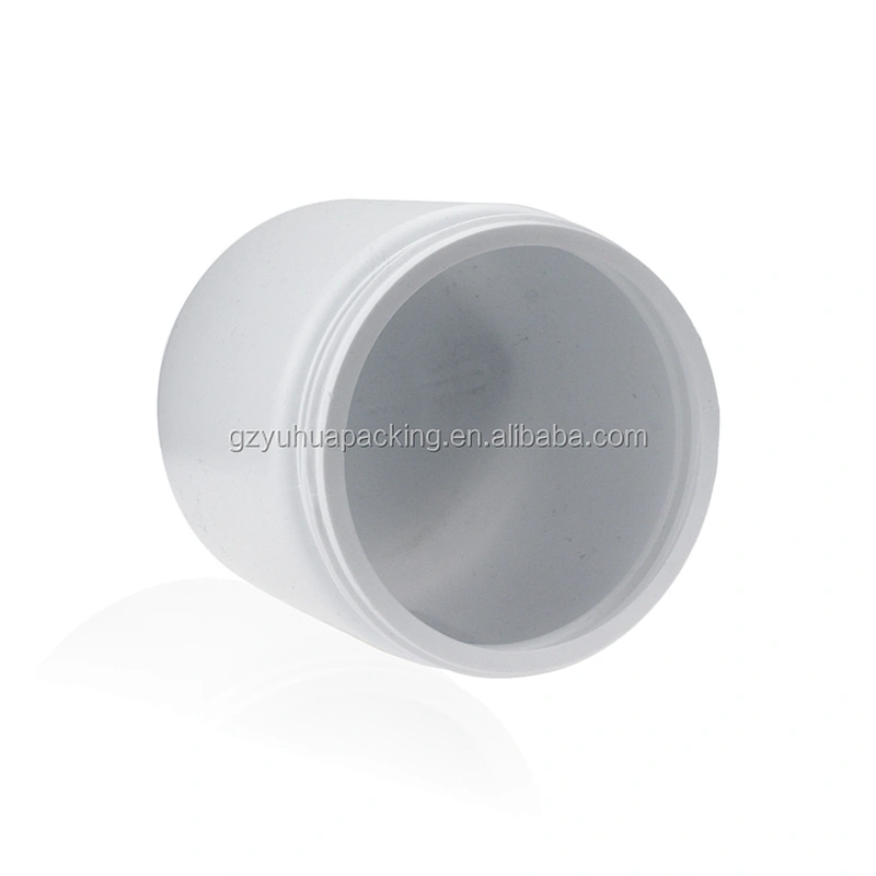500ml white  pe cream and food jar container with white lid