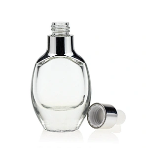 Luxury Face Serum Bottles 30ml Empty Unique Cosmetic Oil Packaging Serum Glass Dropper Bottle