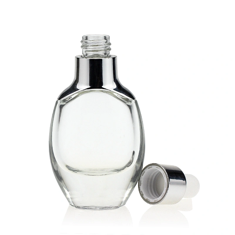 Luxury Face Serum Bottles 30ml Empty Unique Cosmetic Oil Packaging Serum Glass Dropper Bottle