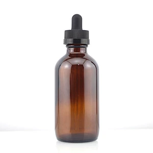 Boston Glass Bottles Massage Oil Glass Dropper Bottle 120 ml Amber Body