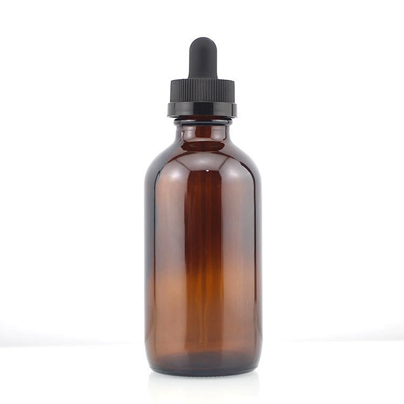 Boston Glass Bottles Massage Oil Glass Dropper Bottle 120 ml Amber Body
