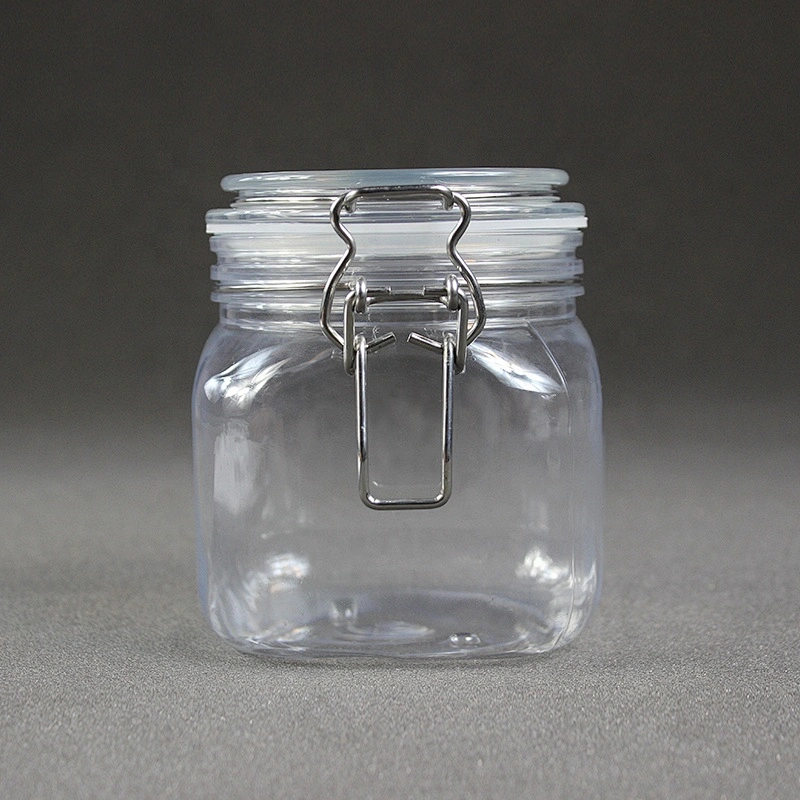 700ml 23-24oz  Can Food Pet  Candle Easy Open Lid Dog Beverage Candy Plastic Canning Jar for Food Jam