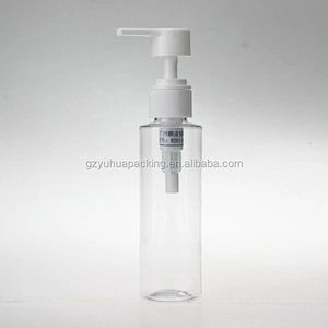 120ml High-quality transparent  Empty Plastic bottle with pump