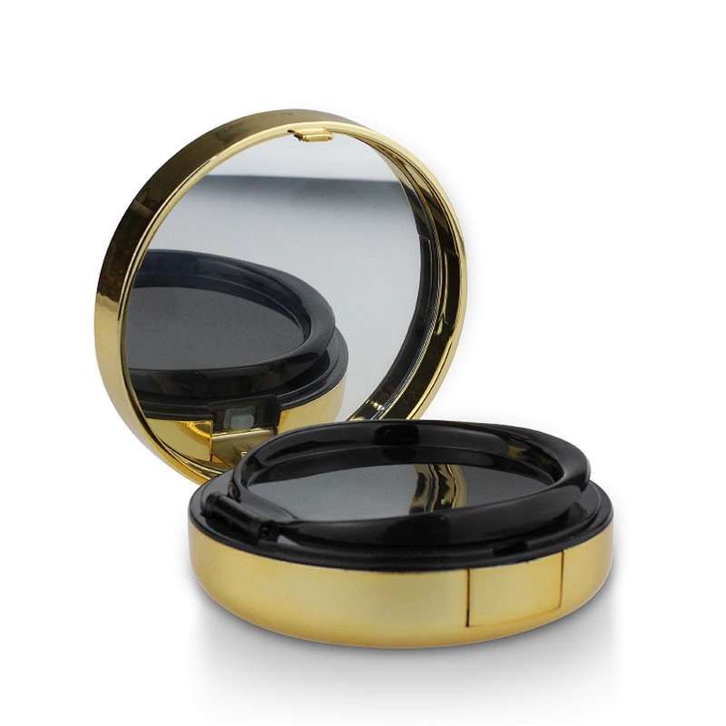 Air Cushion Box high quality compact foundation case empty round pressed pink compact powder case with mirror