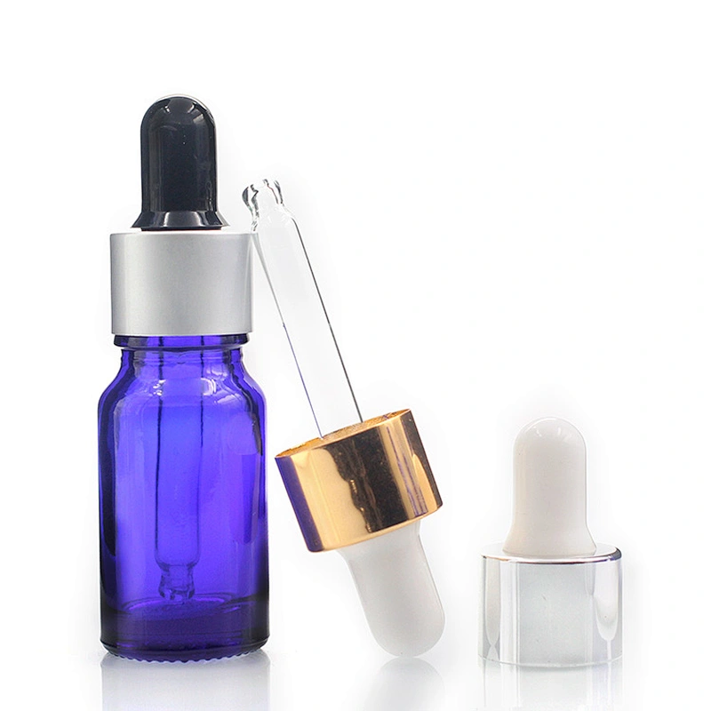 10ml Blue Dropper Bottle Empty Eye Glass Dropper Bottles with Glass Pipette Dropper Small Sample Glass Bottles for Essential oil