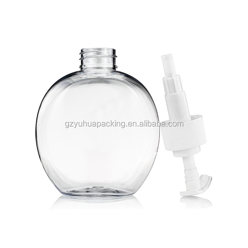 250ml Empty pet plastic  bottle with pump/ sprayer/ flip top cap for Shampoo Soap Body Wash