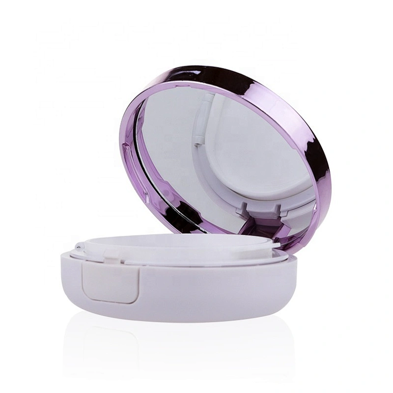 Air Cushion Box Empty Round Pressed Makeup Compact Powder Case with Mirror