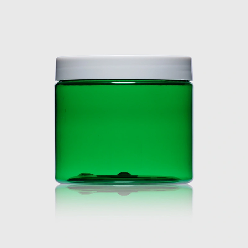 480ml 16oz Recycling Plastic PET Green Empty Packaging Jar Containers OEM/ODM Definition Factory Bottle Manufacture Supplier
