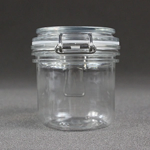 180Ml 6oz Unbreakable smooth body pyramid clip top jar for body Scrub skin care cream