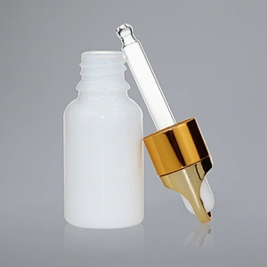 15ml Empty Mini  white porcelain dropper bottle  for essential Oil  Cosmetic Containers Vial  Glas