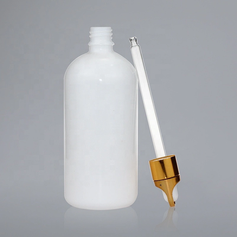 200ml White porcelain  Bottle for Essential Oils With Glass Eye Dropper Golden Caps Travel  Perfume Cosmetic Container
