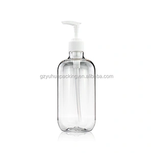 500ml Empty pet plastic bottle hand sanitizer bottle transparent pump bottle