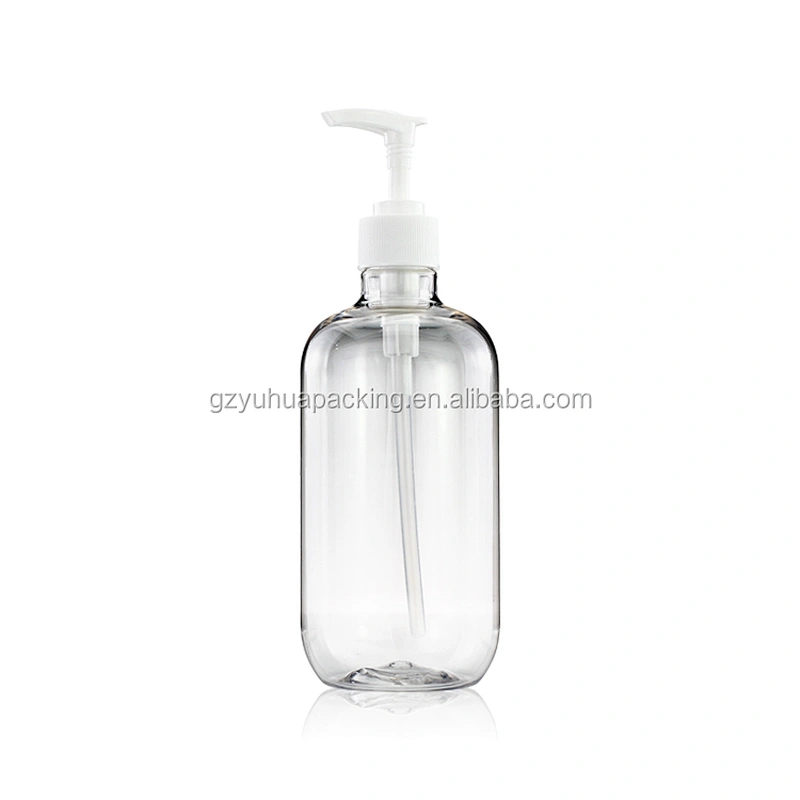 500ml Empty pet plastic bottle hand sanitizer bottle transparent pump bottle