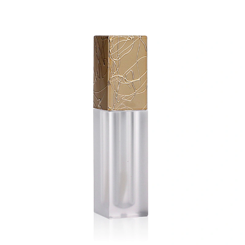 Square  Shape AS Lip Gloss Tube Skincare Packaging Cosmetic Container with Wands