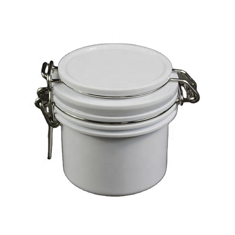 Hot Style small skin care cream lotion cosmetic customized Plastic kilner clip top seal lock jar