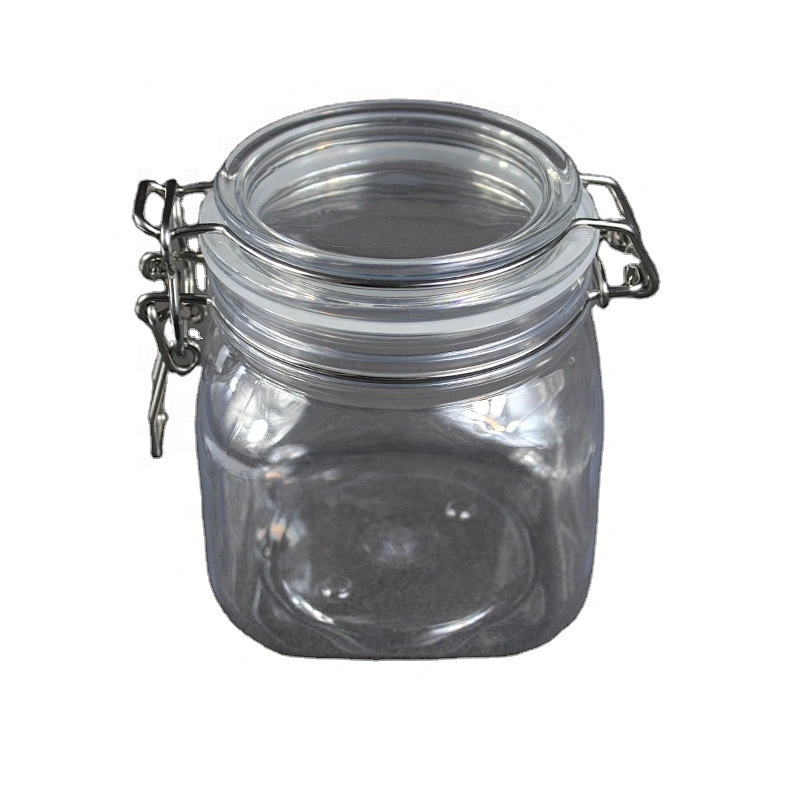 600ml 20oz large round pet plastic jar containers for cosmetic products food/jam/candy/honey/tea/seasoning/spice
