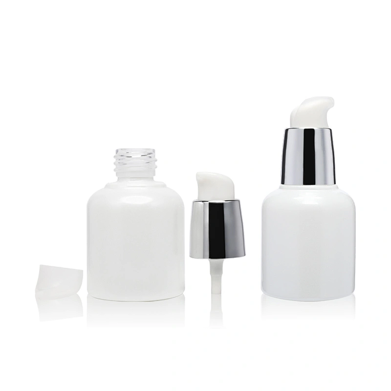 2021 Penghuang New Arrival Premium Serum Oil Packaging White 1oz 35ml Glass Dropper Oil Bottles Dropper Serum Bottles