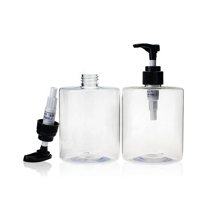 450ml  pet plastic hand sanitizer bottle transparent pump bottle for gel