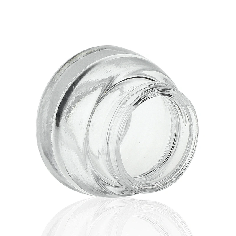 Clear Glass jar with Mushroom cap  15g 30g 50g  Face Cream Jars Container Manufacturers Cosmetic Packaging Set for Skin Care Jar