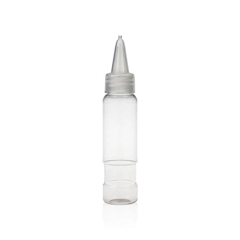 New Shape 40ml Empty pet plastic bottle hand sanitizer bottle transparent pump bottle
