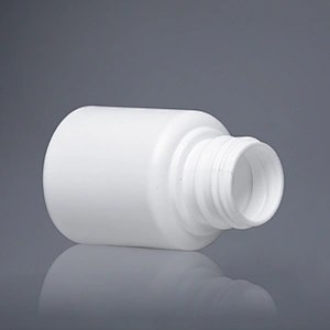 60ml 2oz Empty White Plastic PE Pill Bottle with Screw Cap