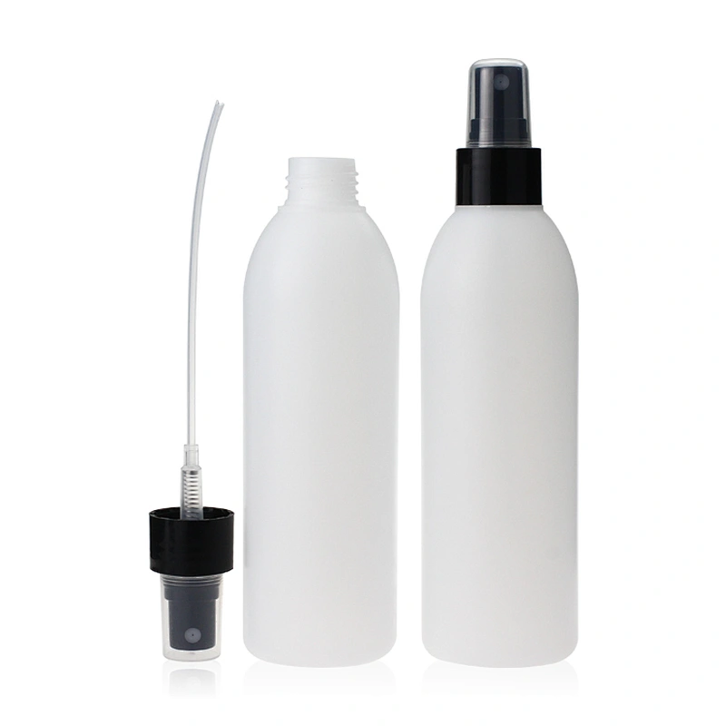 250ml Biodegradable PE Plastic Shampoo Sprayer Bottle Packaging 8oz Plastic Bottle Pump Shampoo Bottles Personal Care
