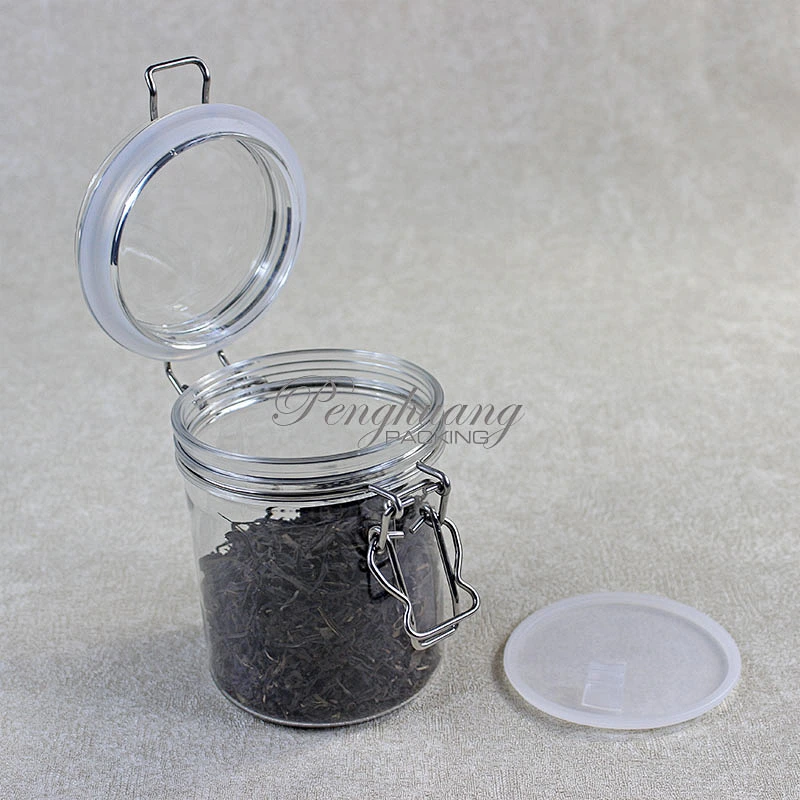 550ml round shape airtight container kilner Jar with clasp lock lid wire bail jar for  cosmetic skin care /canned food