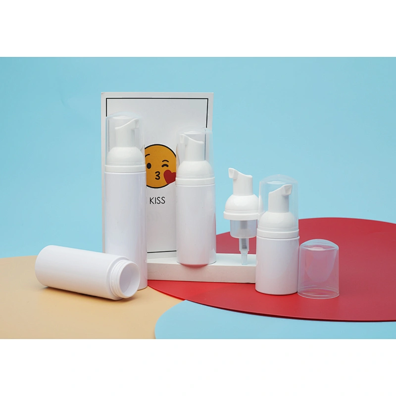 Hand Sanitizer Mousse bottle PET Plastic in Stock Portable Antibacterial Clear 50ml cosmetic gel Body Industrial Surface