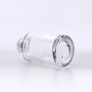 30ml Empty Cosmetic Clear Liquid Foundation Glass Bottle manufacturer /Container Make Up Packaging With Squeeze Pump acrylic cap