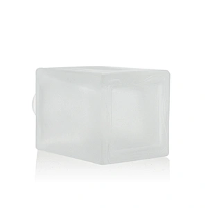 25ml Glass bottle packaging Square Liquid frosted Foundation Bottle Lotion with Plastic Cap Pump