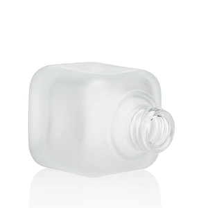 30ml serum cosmetic foundation liquid glass bottle packaging frosted lotion bottle with clear cap