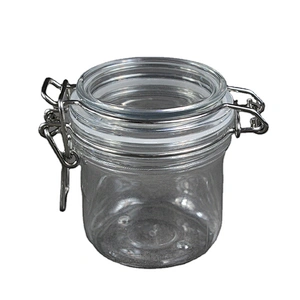 180Ml 6oz Unbreakable smooth body pyramid clip top jar for body Scrub skin care cream