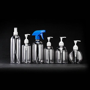 60ml 80ml 100ml 300ml 500ml Empty pet plastic bottle hand sanitizer bottle transparent clear plastic empty lotion pump bottles