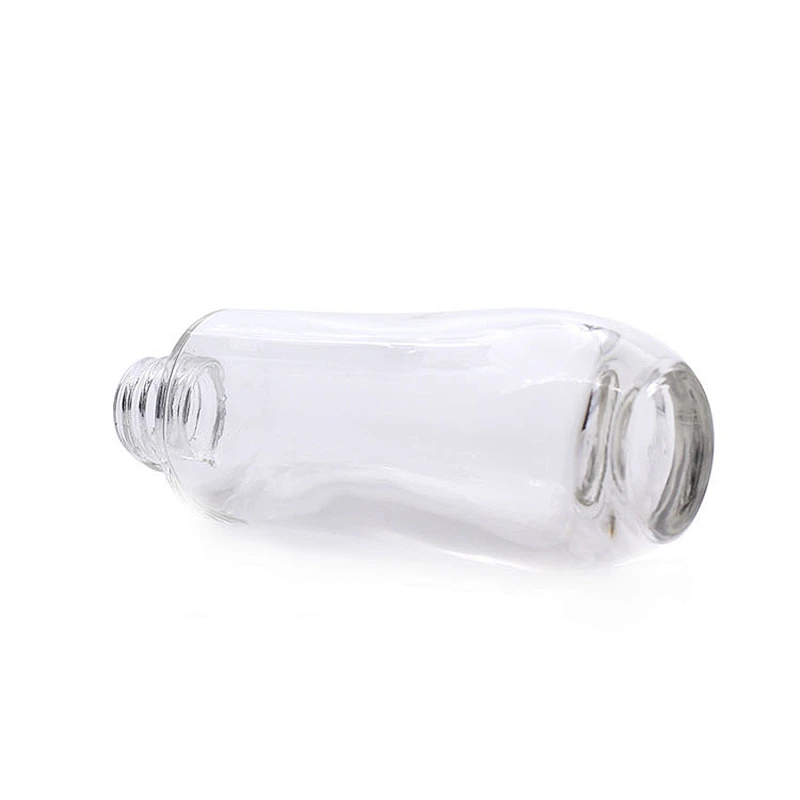 40ml luxury gold pump cover foundation glass bottle cosmetic lotion bottle gold cap packaging