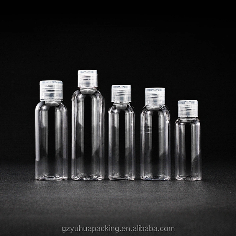 60ml 80ml 300ml plastic empty bottle 250ml clear plastic bottle empty hand sanitizer bottle with flip top cap disinfectant spray