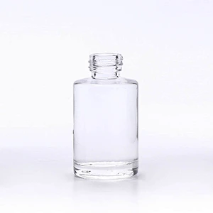 30ml Empty Cosmetic Clear Liquid Foundation Glass Bottle manufacturer /Container Make Up Packaging With Squeeze Pump acrylic cap