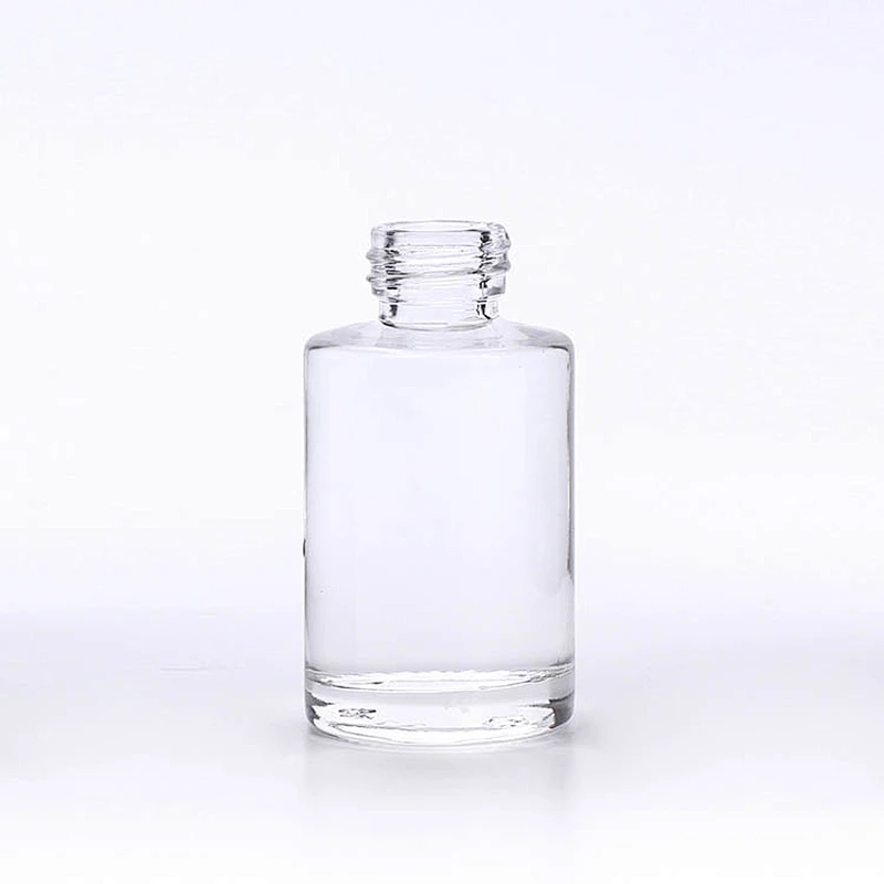 30ml Empty Cosmetic Clear Liquid Foundation Glass Bottle manufacturer /Container Make Up Packaging With Squeeze Pump acrylic cap