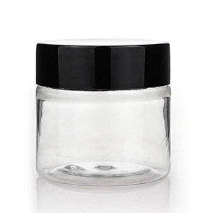 Wholesale Clear Makeup Packaging Container Plastic PET Cosmetic Cream Jars