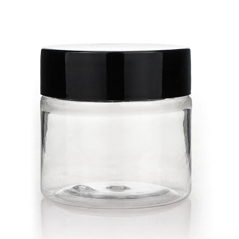Wholesale Clear Makeup Packaging Container Plastic PET Cosmetic Cream Jars