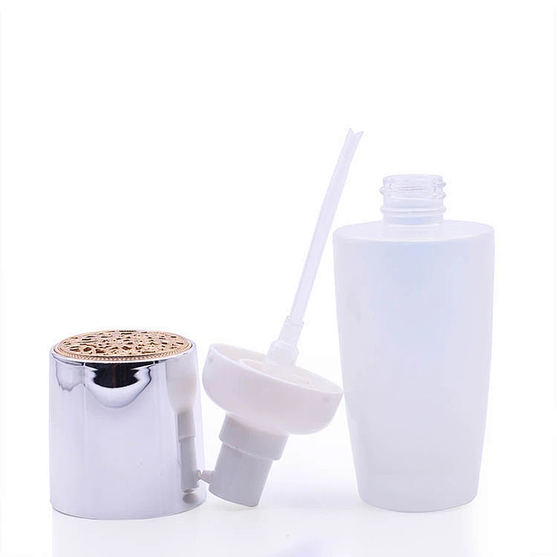 White porcelain Glass Lotion Bottle 45ml/120ml /150ml Custom Color Cosmetic Packaging Bottles Set Container Manufacturers