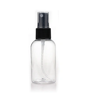 Cosmetic Packaging Plastic PET Cream Jars Container Travel Lotion Spray Bottle Set Personal Care Cream Jar with Black Lid Amazon