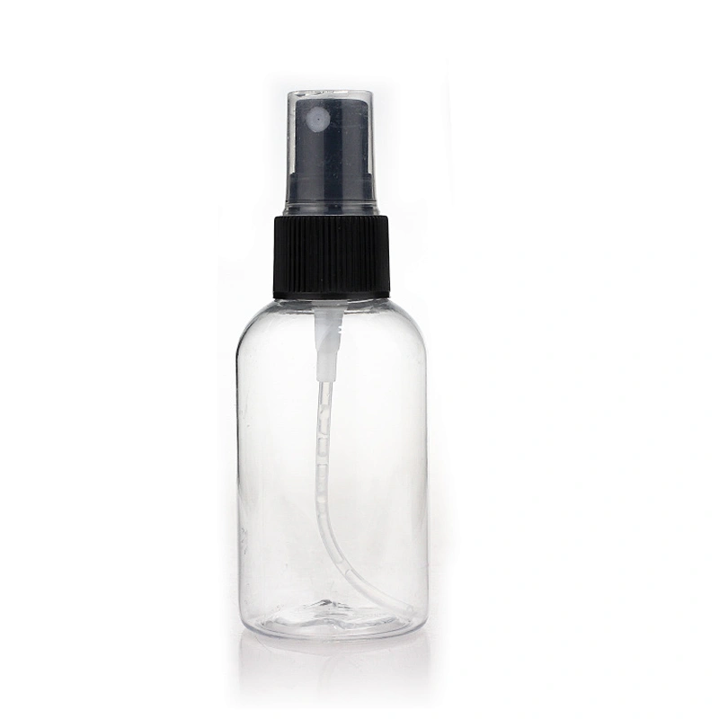 Cosmetic Packaging Plastic PET Cream Jars Container Travel Lotion Spray Bottle Set Personal Care Cream Jar with Black Lid Amazon