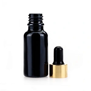 20ml black Glass Essential Oil Bottles Makeup Cosmetic Sample Container Bottle for 20ml Essential Oil Aromatherapy Use