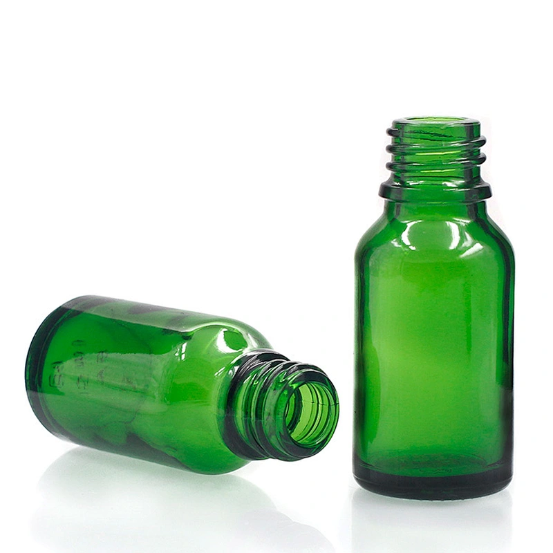 15ml Cosmetic Container green color Essential Oil Glass Dropper Bottle  Manufacturers hot sale