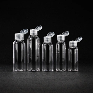 60ml 80ml 300ml plastic empty bottle 250ml clear plastic bottle empty hand sanitizer bottle with flip top cap disinfectant spray