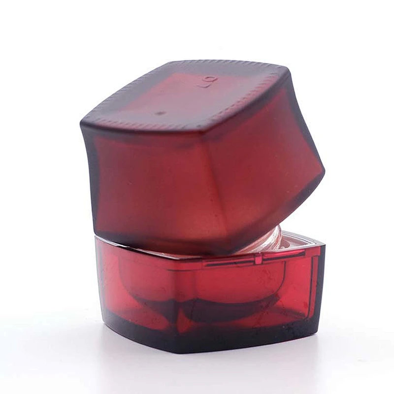 Glass jar 50g Custom Color Red spray painting Face Cream Jars Container Manufacturers Cosmetic Packaging Set for Skin Jar