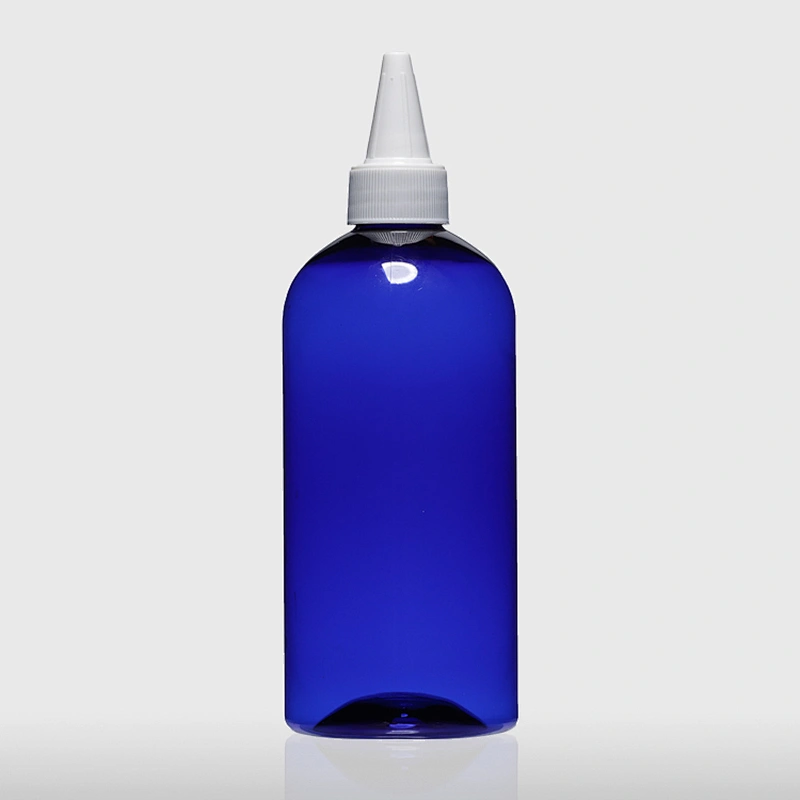 500ml Biodegradable Blue Empty Plastic PET Lotion Bottle Packing