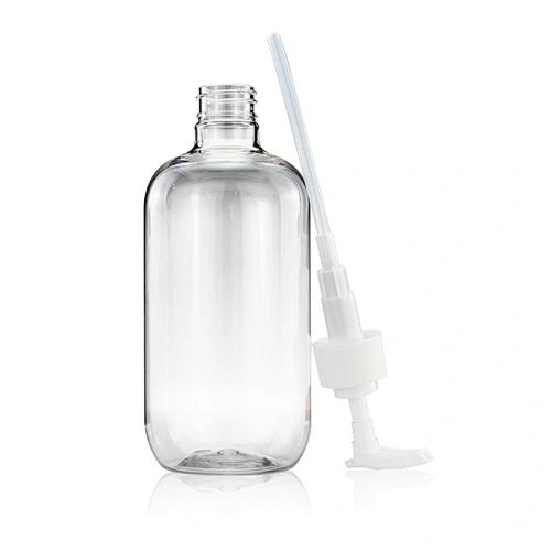 500ml Empty pet plastic bottle hand sanitizer bottle transparent pump bottle