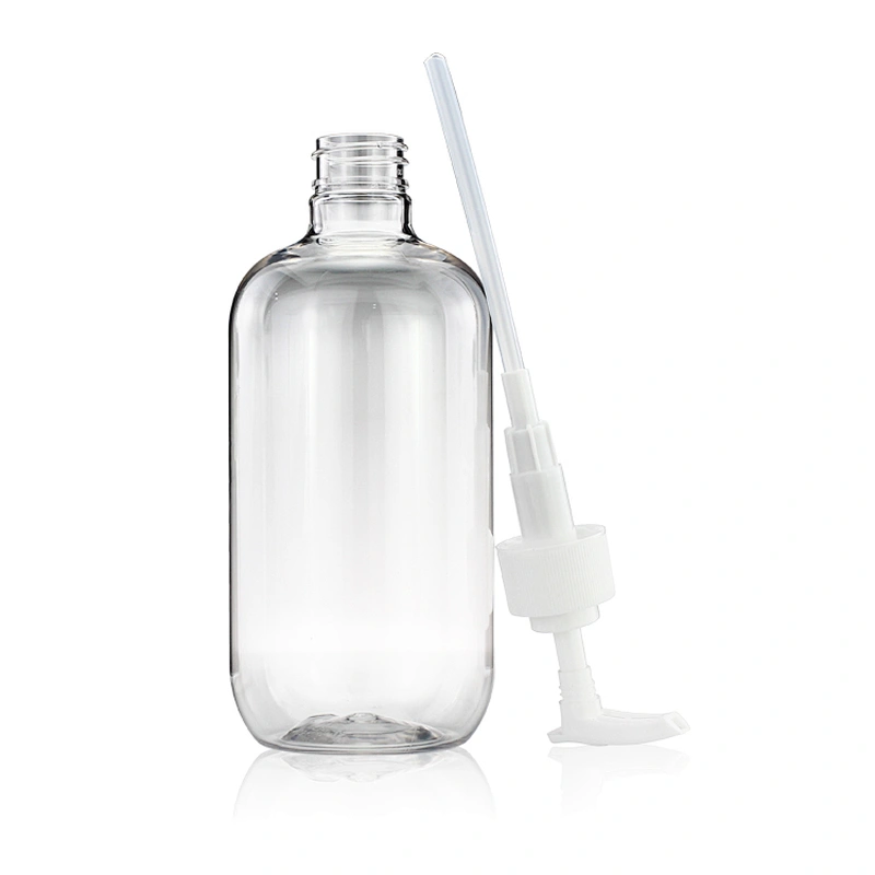 500ml Empty pet plastic bottle hand sanitizer bottle transparent pump bottle